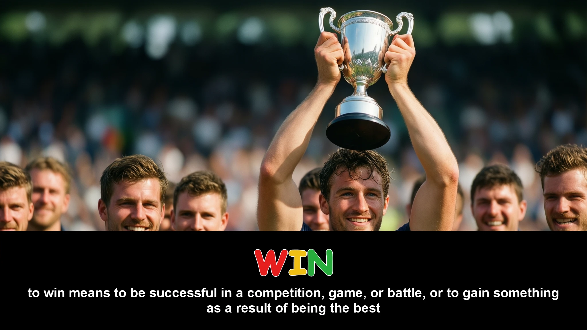 English Illustration for win